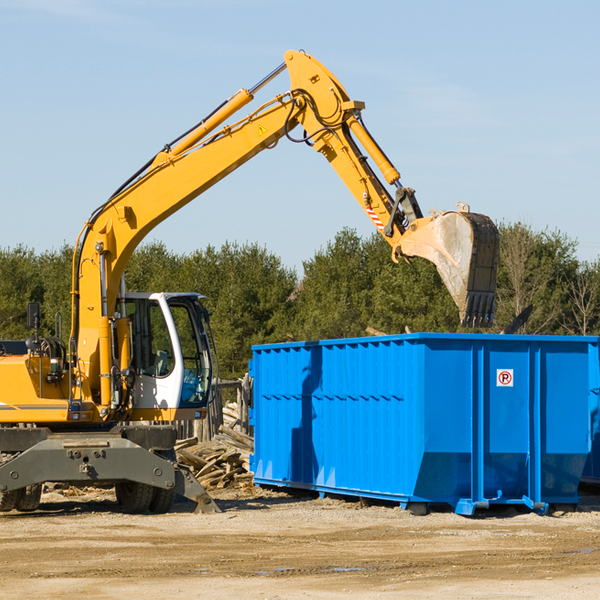 how does a residential dumpster rental service work in Grandin